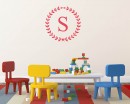 Wreath Customized Name Vinyl Decal For Nursery